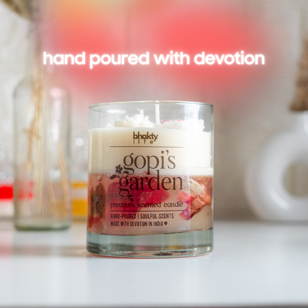 Gopi's Garden. Scented Candle bhakty.store
