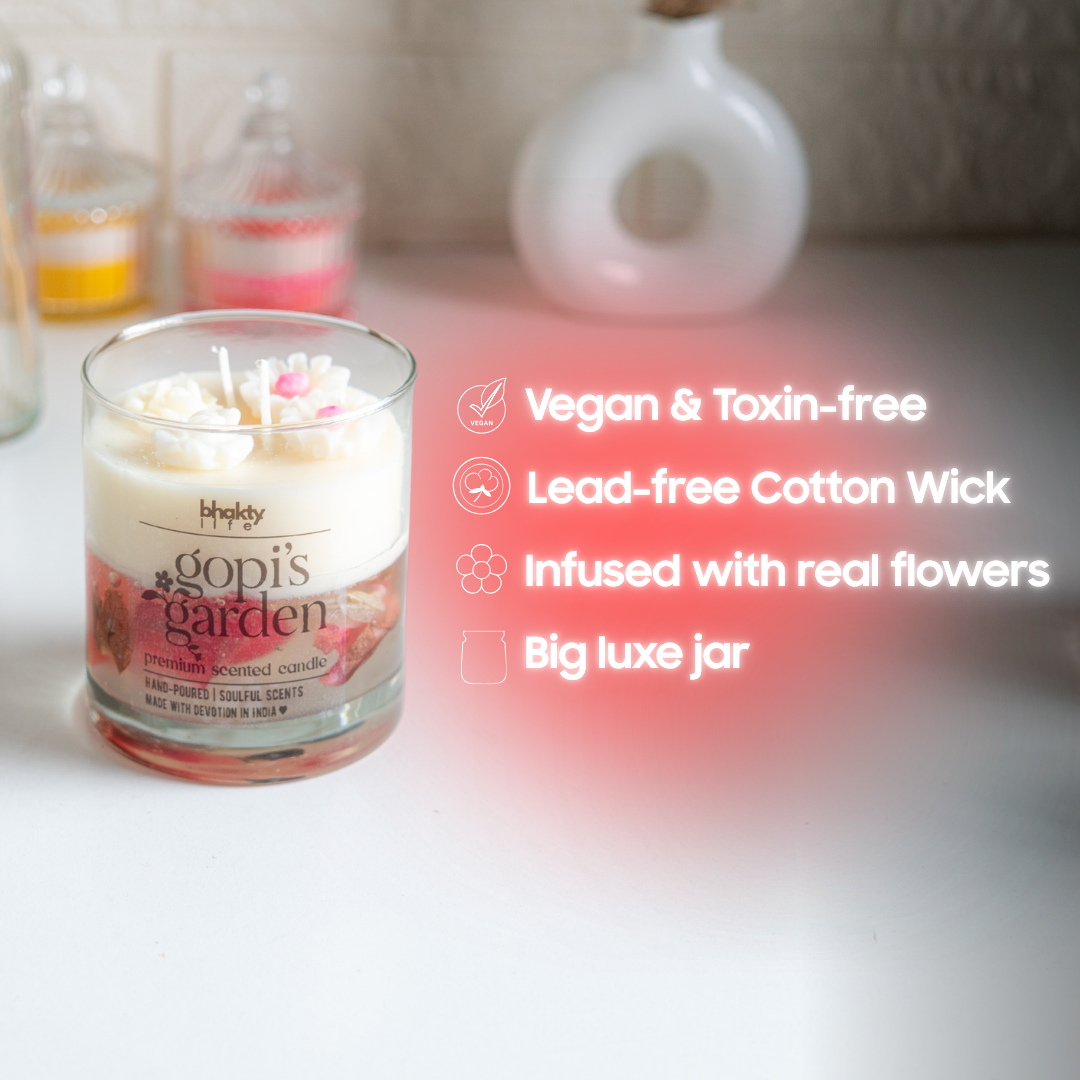 Gopi's Garden. Scented Candle bhakty.store