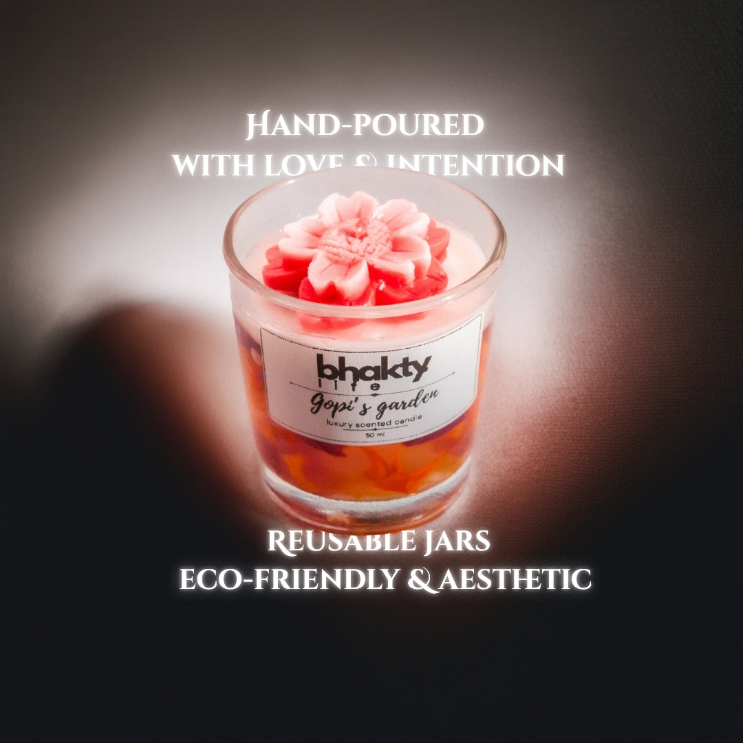 Gopi's Garden. Scented Candle bhakty.store