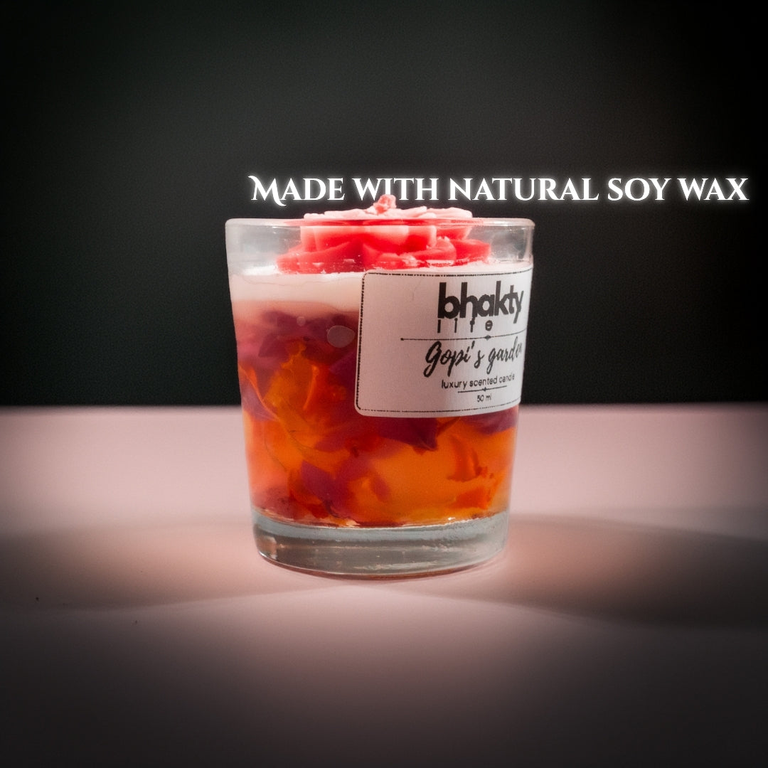 Gopi's Garden. Scented Candle bhakty.store
