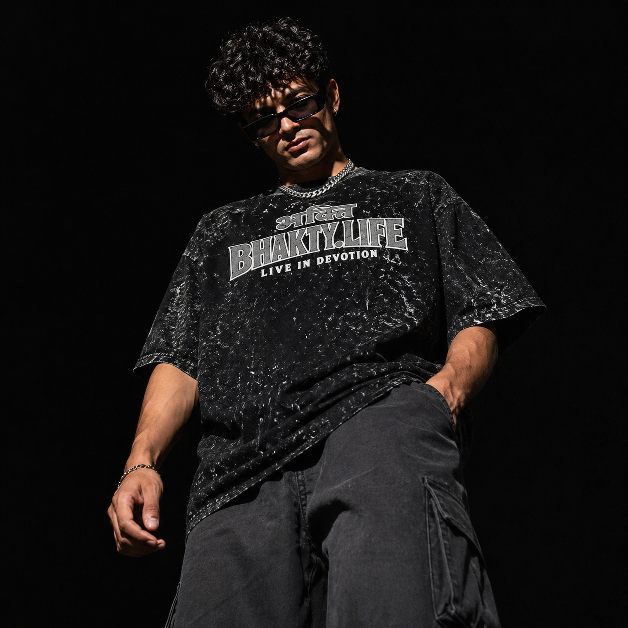 Bhakty.Life Acid Washed Oversized T-Shirt bhakty.store