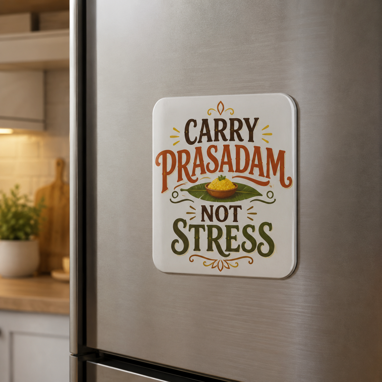 Prasadam - Fridge Magnet bhakty.life