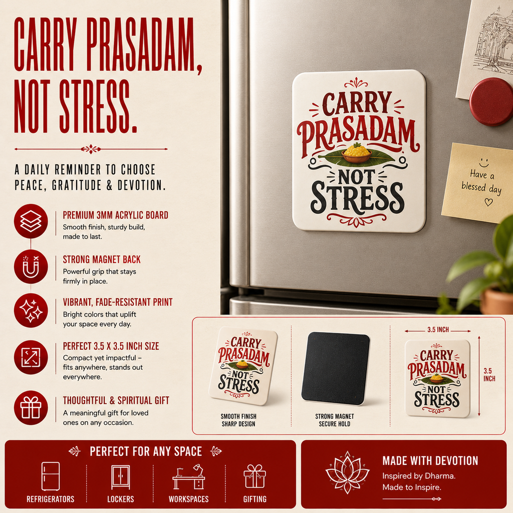 Prasadam - Fridge Magnet bhakty.life