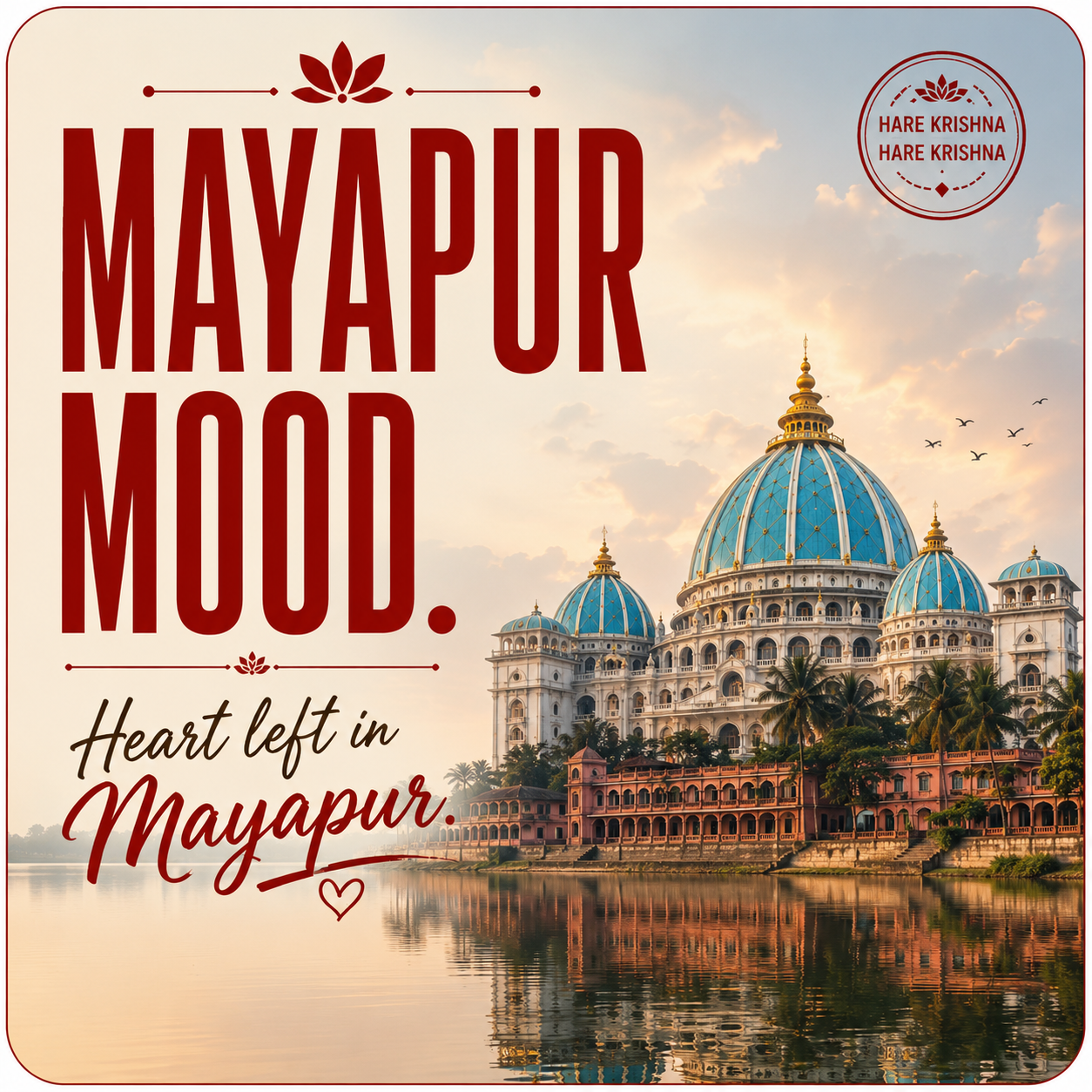 Mayapur Mood - Fridge Magnet bhakty.life